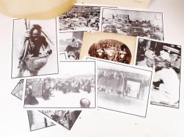 Cca 1960 Kuvaitban készült sajtófotók, 22×32 cm összesen:14 db, 2 db régi családi fotó