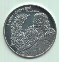 DN. "Nemzetünk nagyjai - Hunyadi János" Ag emlékérem (10,37g/0.999) T:PP Tanúsítvánnyal!