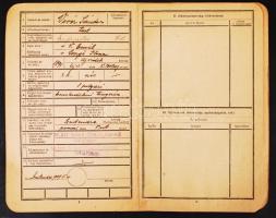 1939-1941 Szentendre, New York, Kereskedelmi tengerész igazolványi lapja és kihajózási bizonyítványa