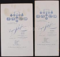 cca 1900 Hölgyeket ábrázoló keményhátú fotók, 10x23 és 13x21 cm