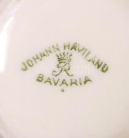 Bavaria mini váza és egy BJ jelzésű kerámia gyertyatartó, hibátlanok, m:7-10 cm