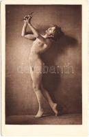 Erotic postcard, nude