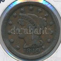 Amerikai Egyesült Államok 1849. 1c T:2-/3
USA 1849. 1 Cent C:VF/F