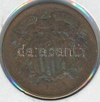Amerikai Egyesült Államok 1864. 2c nagy mottó T:2-
USA 1864. 2 Cent large motto C:VF