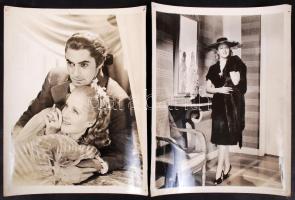 cca 1940 Hollywoodi színészek fotói, 4 db, 20x26 cm