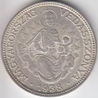 1938. 2P Ag "Madonna" T:2,2- Adamo P7