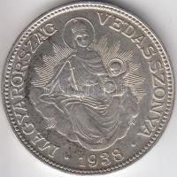 1938. 2P Ag "Madonna" T:1-,2 Adamo P7