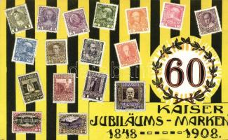 1908 60. Kaiserjubiläums-Marken B.K.W.I. 752-9. / Franz Joseph on Austrian anniversary stamps