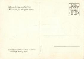 Budapesti Gázkoksz / Hungarian coke advertisement s: Lühnsdorff Károly