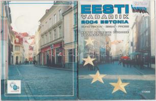 Észtország 2004. 1c,2c,5c,10c,20c,50c,1€,2€ próbaveretek, szettben, díszkiadásba...