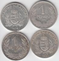 1926-1939. 1P Ag (4x) T:vegyes