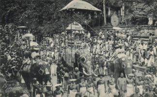 The Perahera, an annual Buddhist procession