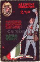 Hadsegélyező Hivatal, jótékonysági lap / Hungarian military charity card (EK)