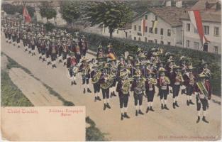 2 db régi, osztrák képeslap / 2 Austrian postcards: Huldigungsfestzug Wien 1908, Tiroler Trachten - ...
