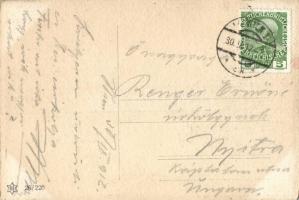 Napoleon, etching style art postcard