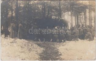 11 db régi, első világháborús katonai fotólap / 11 military WWI photo postcards