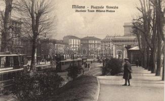 Milan, Milano; Piazzale Venezia, Stazione Tram Milano-Monza / tram station