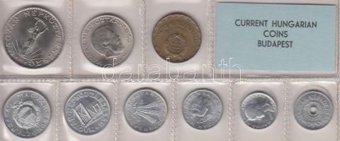 1975. 2f-10Ft 9db klf érmés forgalmi sor fóliatokban T:1
