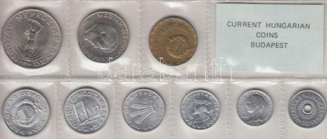 1980. 2f-10Ft 9db klf érmés forgalmi sor fóliatokban T:1