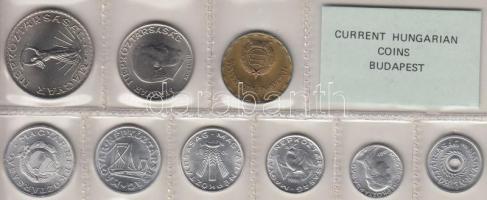 1981. 2f-10Ft 9db klf érmés forgalmi sor fóliatokban T:1