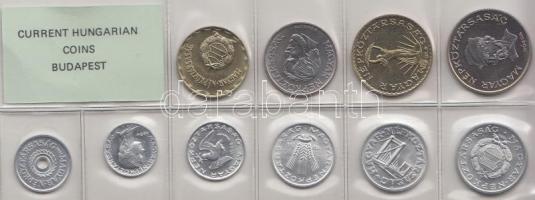 1984. 2f-20Ft 10db klf érmés forgalmi sor fóliatokban T:1