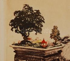 Louis Icart (1880-1950): Japán kert (cca 1930). Aquatinta, papír, jelzett, 38x28 cm