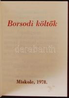 Borsodi tájak, borsodi költök. Miskolc, 1978. Minikönyv, készült 650 számozott példányban, kiadói mű...
