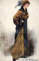 'Out for the Evening' B.K.W.I. Nr. 860/6. artist signed