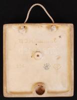 Hummel kerámia falikép, hibátlan, jelzett / 
Hummel ceramic picture, 12x12 cm