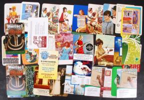 cca 1966-2010 kb 90 db kártyanaptár