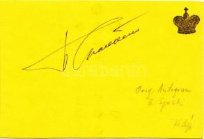 B. Spaski sakkmester aláírt lap / Chess master autograph signed card