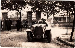 cca 1920 Budapest autóverseny fotólap / car race photo card