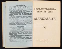 1925 A Medgyesegyházi Ipartestület tagsági könyve és alapszabályai