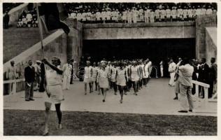 1936 Berlin, Olympische Spiele, Einmarsch der schwedischen Turnerinnen / Olympic Games, Swedish gymnasts