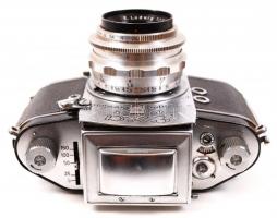 Exa retro  német fényképező gép, eredeti tokjában