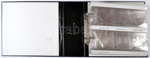 Magyarország forint emlékpénzei I. - gyűrűs éremtartó album 12db berakólappal, laponként 6db érme tá...