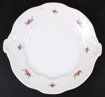 Zsolnay süteményes készlet, matricás, jelzett, hibátlan, d:16 cm, d:25 cm