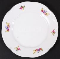 Zsolnay süteményes készlet, matricás, jelzett, hibátlan, d:16 cm, d:25 cm