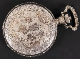 Dalia modern zsebóra, gazdagon díszített, működik, fém tokos