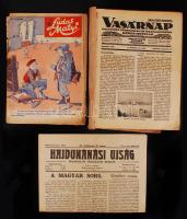 1922-1957 Hajdúnánási Újság, Ludas Matyi, Az Erő, Vasárnap, Tündérujjak című újságok 1-1 száma