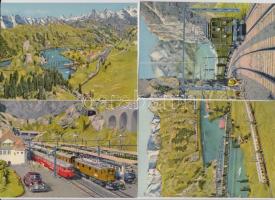 Model Eisenbahn Grossanlage Zürich, Schmaspurbahn Freital - Hainsberg - Kurort Kipsdorf / 2 postcard sets of trains (6 + 5 postcards)