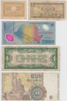 ~40db vegyes külföldi bankjegy, közte román, német, amerikai bankjegyek T:vegyes
~40pcs of banknotes...