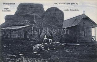 Bucsecs-hegység, magyar és román kunyhó / Schutzhütte, Hungarian and Romanian cottages