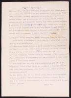 Szepes Béla 5 db karikatúra közismert személyekről, 13x20 cm, és egy általa írt cikk