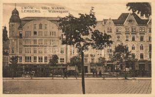 Lviv, Lwów; Ulica Walowa, Walowagassa / street, bank