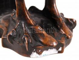 Csíkszentmihályi Róbert (1940-): Parlaghy Sass. Bronz, jelzett, sorszámozott 1/4, m:38 cm