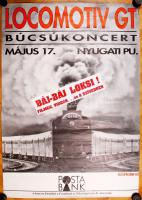 1992 LGT Búcsúkoncert plakát, ofszet, ragasztott, 115×80 cm