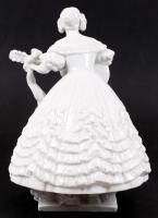 Herendi Déryné, fehér mázas, jelzett (mélynyomás),  hibátlan, m:35 / Herendi Déryné numbered chinawa...