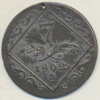 1802B 7Kr Ag "I. Ferenc" Körmöcbánya T:3 Ly.
Huszár: 2012., Unger III.: 1395.a