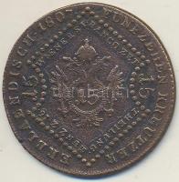 Ausztria / magyar verdejel 1807S 15Kr T:3